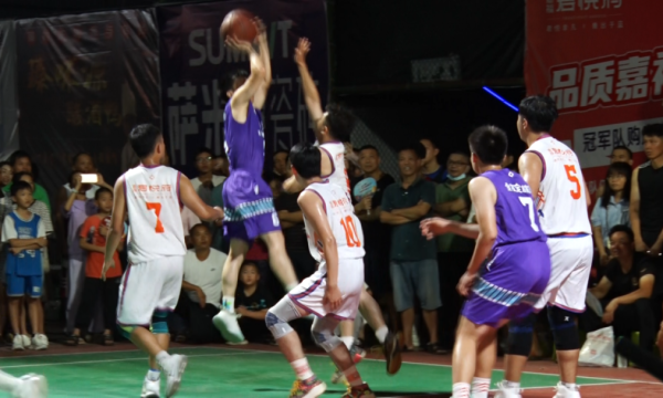 定南县首届 “村BA”篮球比赛开赛